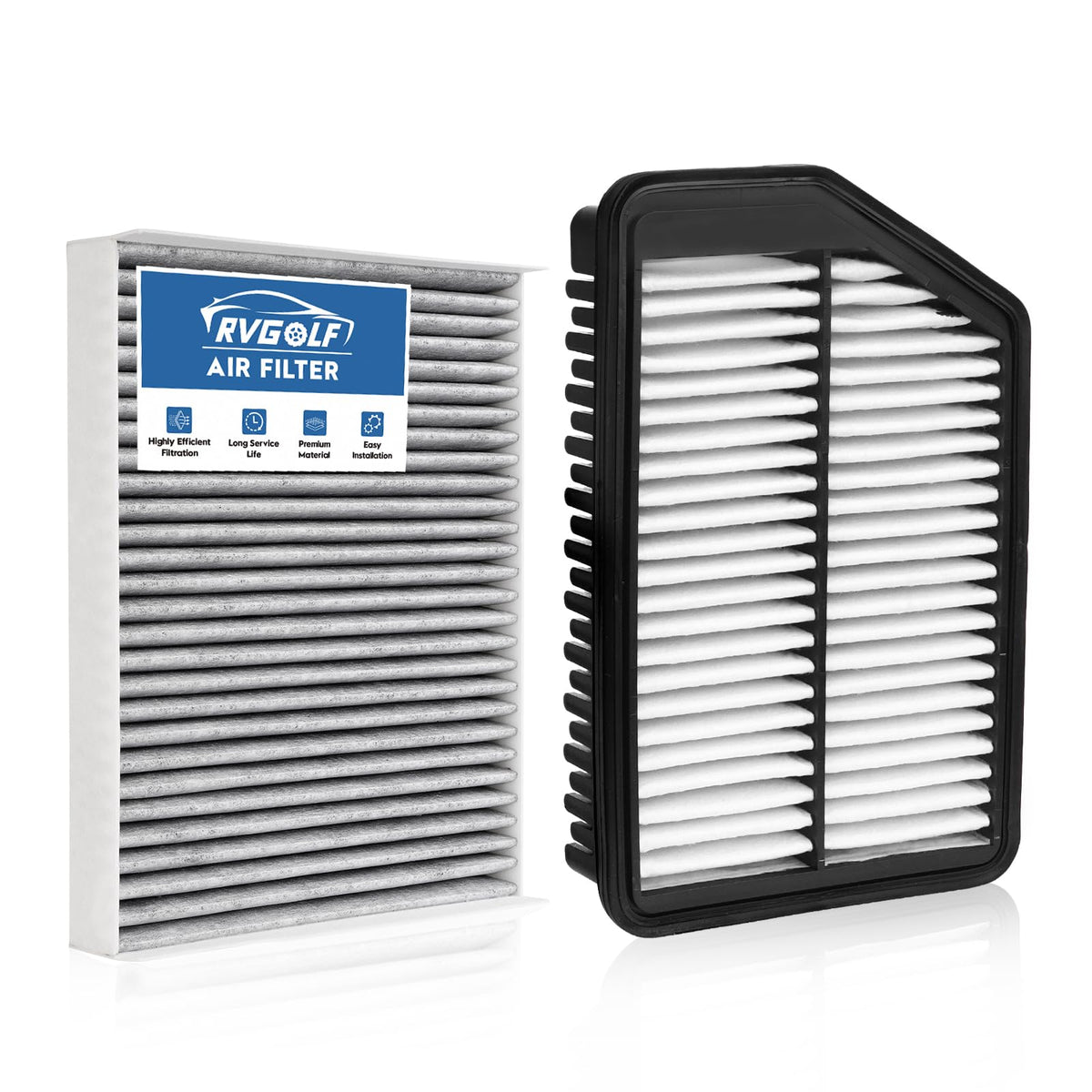 Not for Hybrid, Engine+Cabin Air Filter Fit 2015-2019 Sonata 2.4L (Gas) Jansha Store