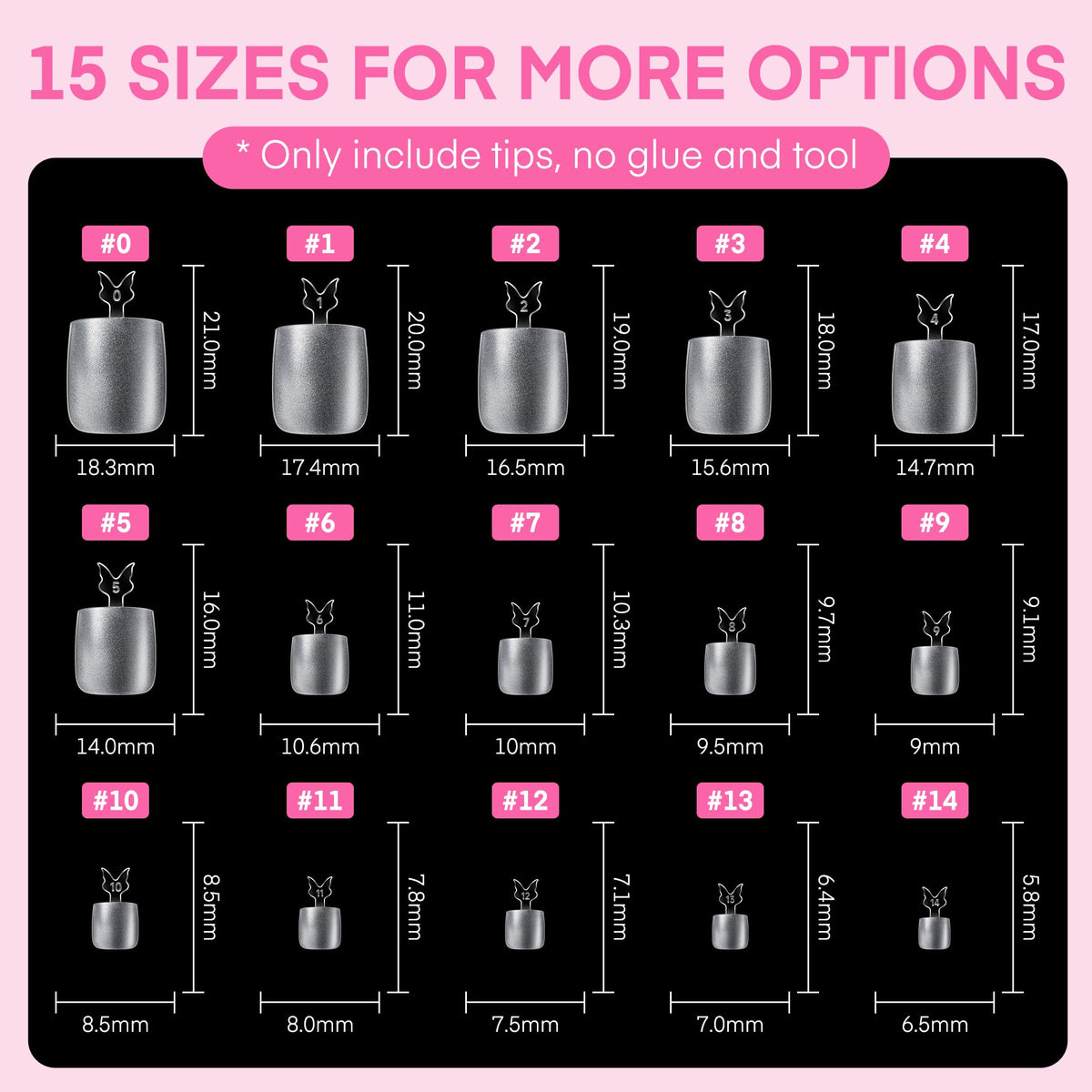 UNA GELLA Short Almond Nail Tips 504PCS Short Fake Nails Soft Press Ons Jansha Store