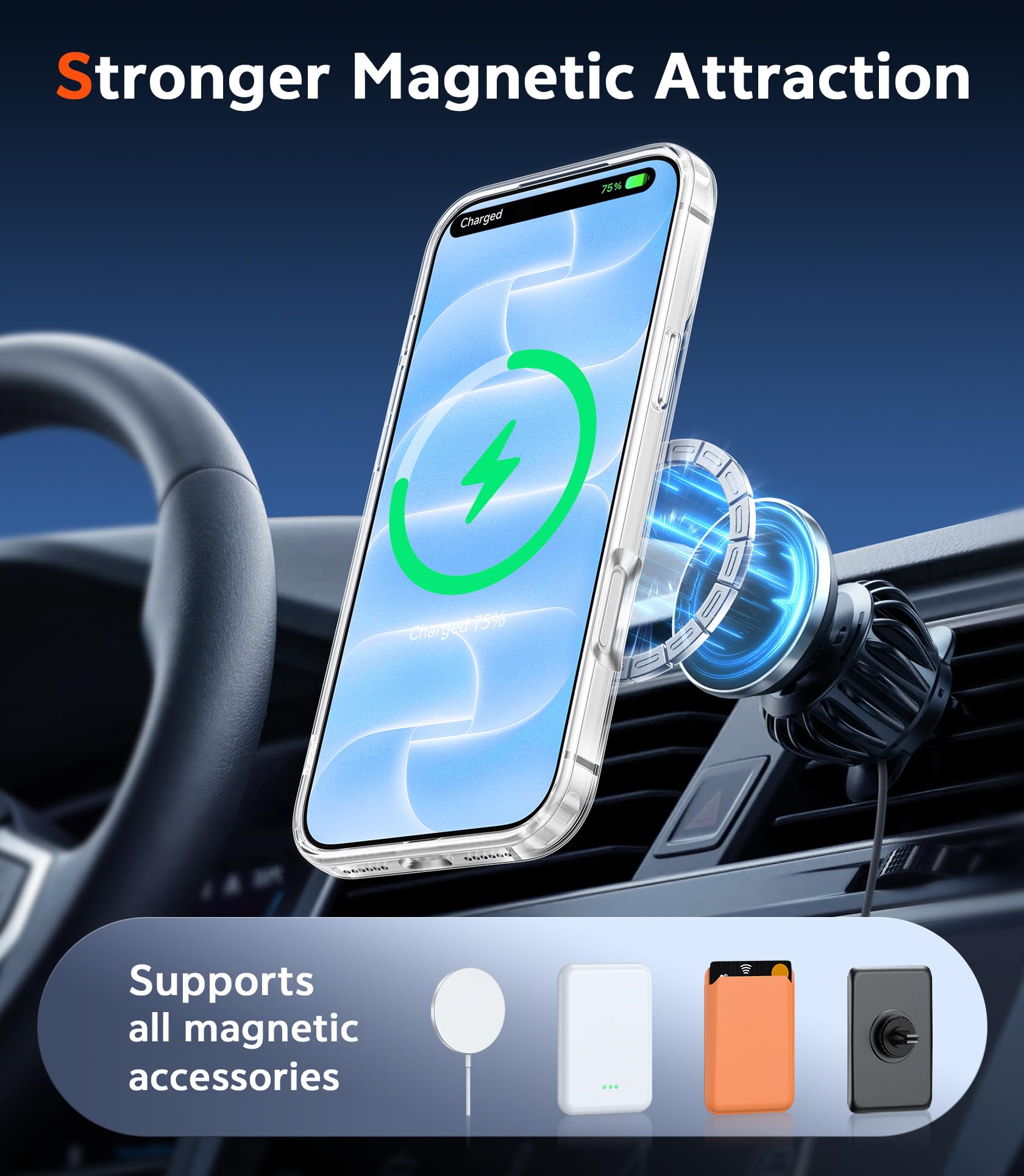 FNTCASE for iPhone 11 Case Clear Compatible with Magsafe Anti Yellowing Jansha Store