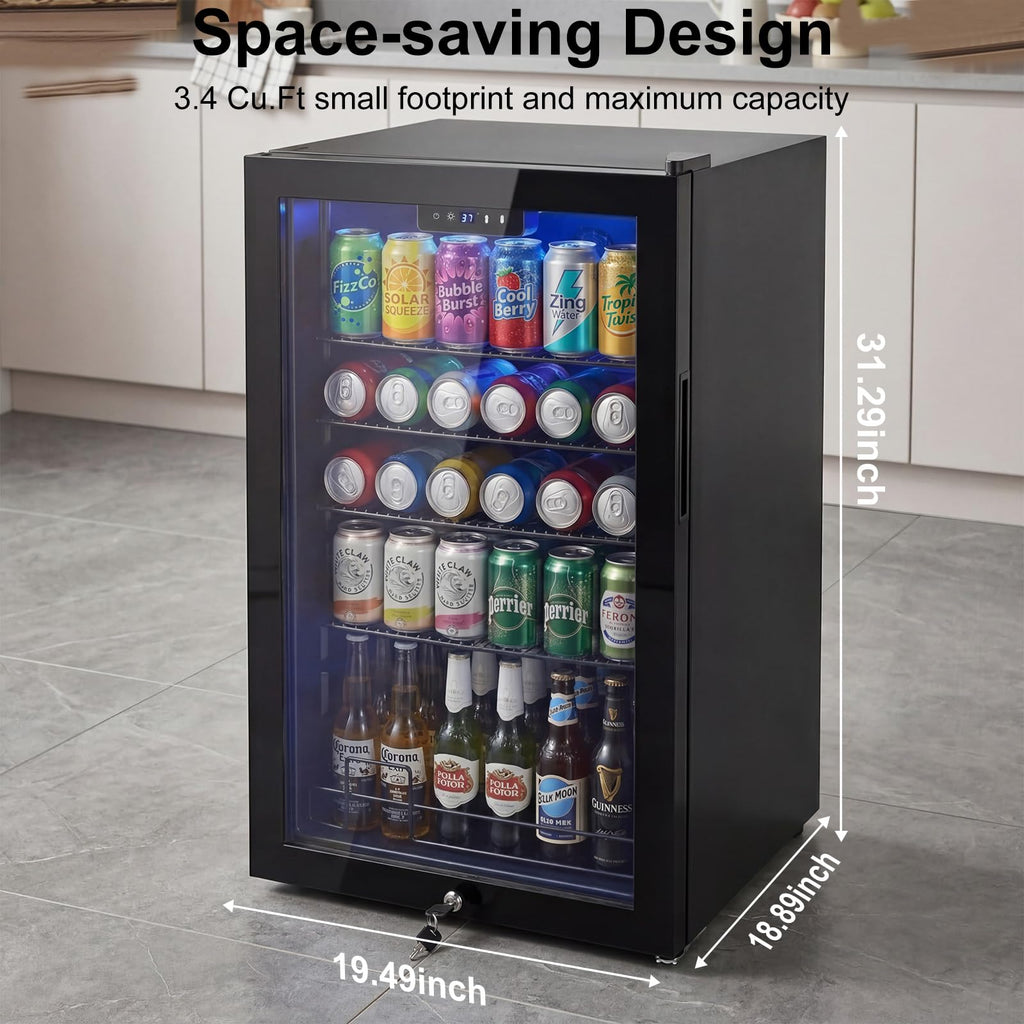 24 Inch Upgraded Dual Zone Wine and Beverage Refrigerator Cooler Jansha Store