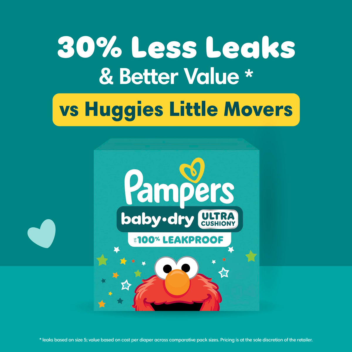 Pampers Baby Dry Ultra Cushiony Diapers, Size 3 (13-26 lbs), 104 Count, Up to 100% Leakproof (Packaging May Vary) Jansha Store