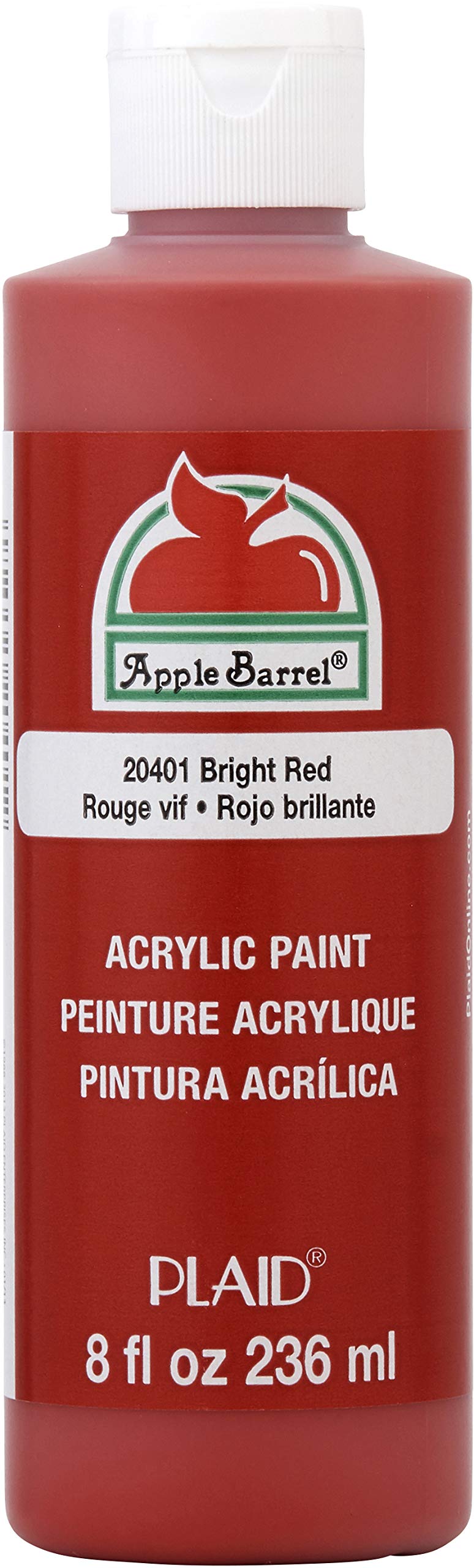 Apple Barrel Acrylic Paint in Assorted Colors (8 Ounce), 20403 White Jansha Store