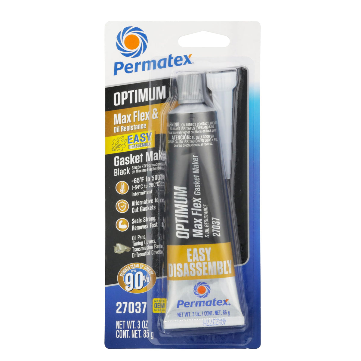 Permatex 82180 Ultra Black Maximum Oil Resistance RTV Silicone Gasket Maker, Sensor Safe and Non-Corrosive, for High Flex and Oil Resistant Applications 3 oz Jansha Store