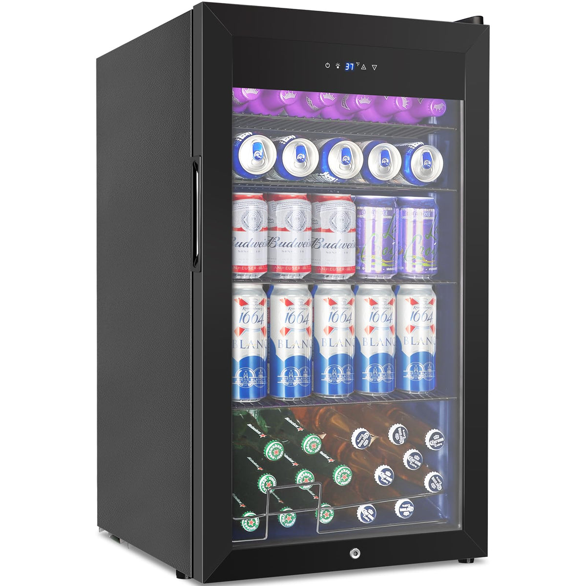 24 Inch Upgraded Dual Zone Wine and Beverage Refrigerator Cooler Jansha Store
