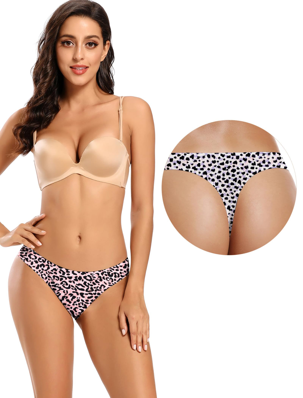 voenxe Seamless Women Underwear Thongs,No Show Ladies Workout Thong,5 Pack Jansha Store