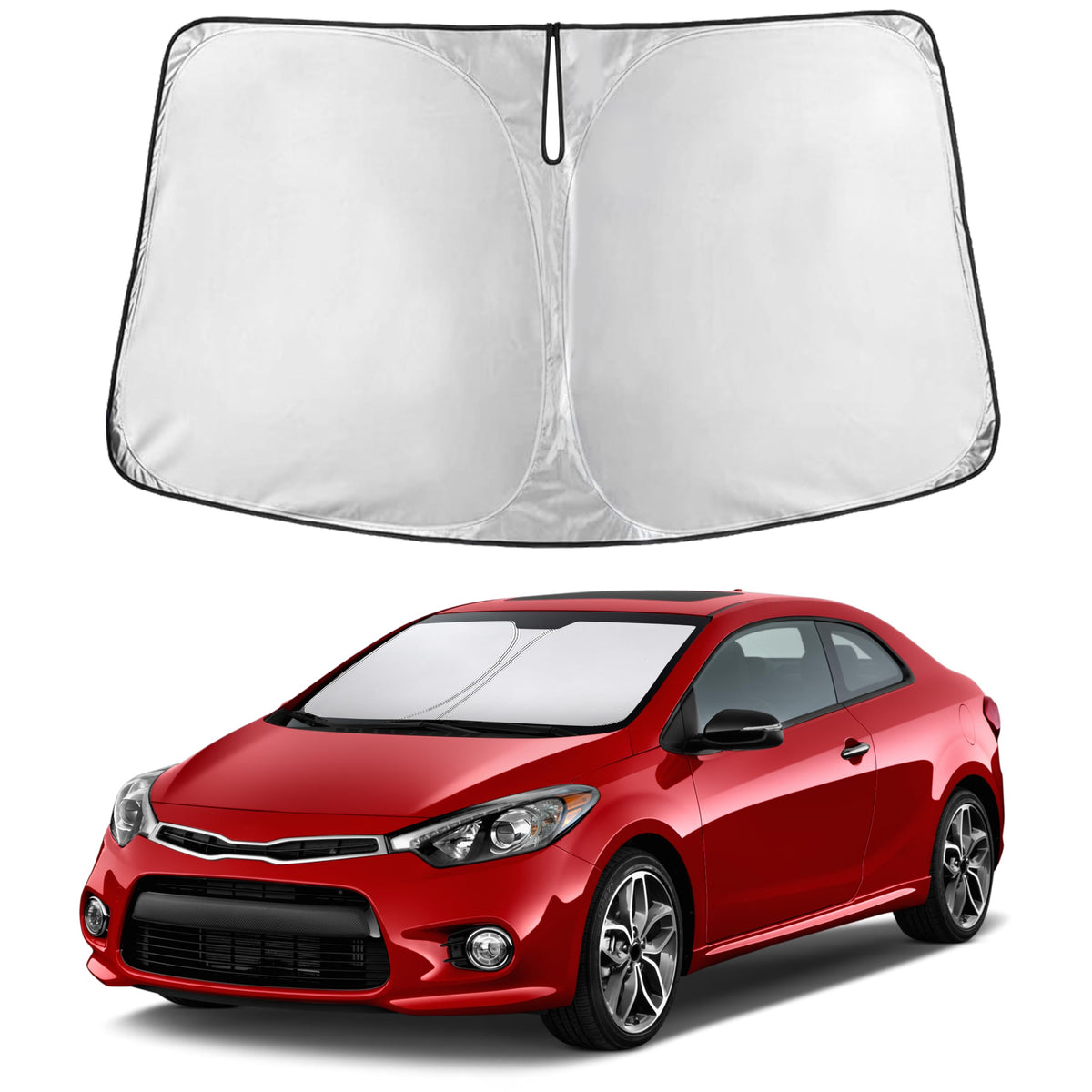 EcoNour Car Windshield Sun Shade, Front Window Sun Blocker for SUVs,Sedan Jansha Store