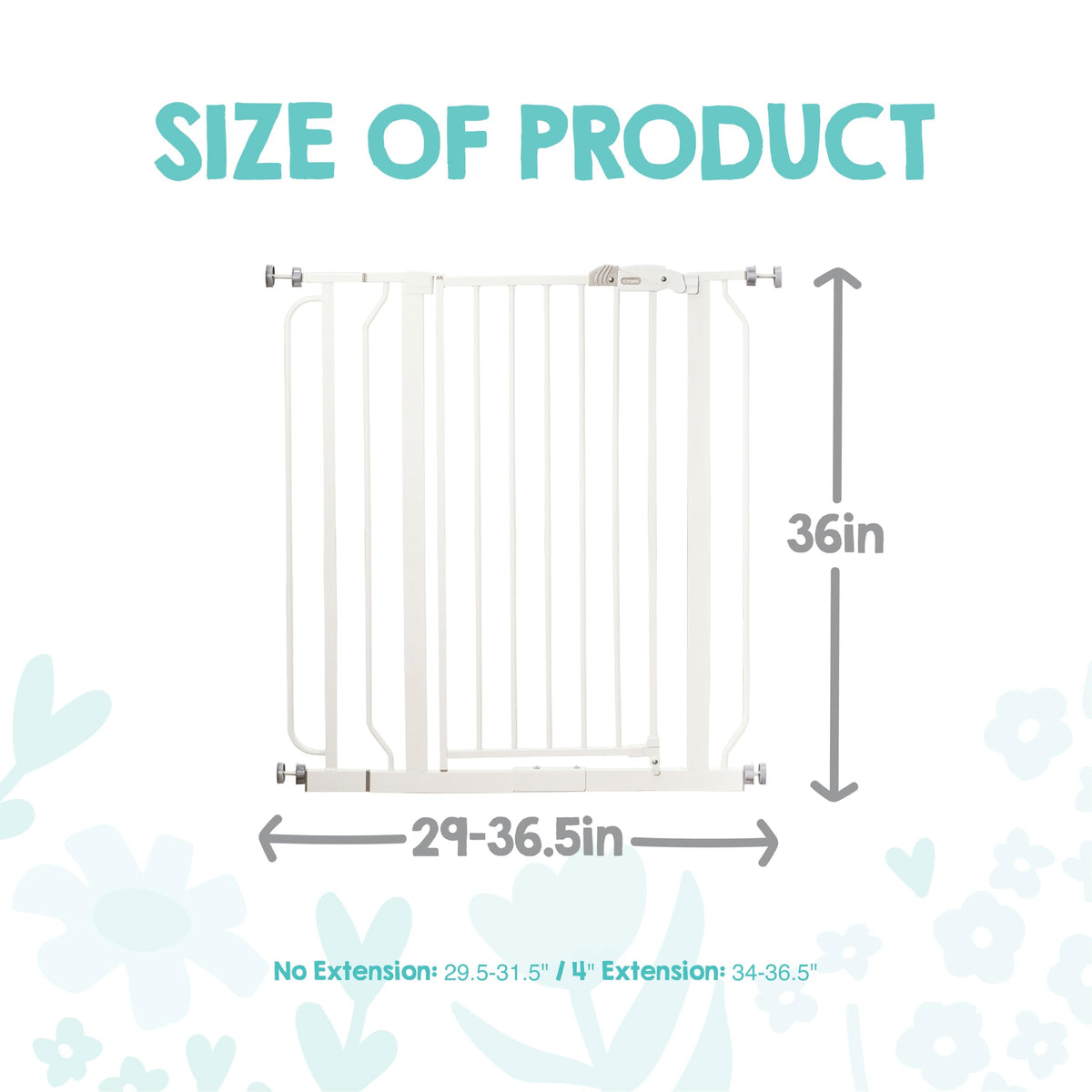 Regalo Safety 29"-38.5" Easy Step Baby Gate, Bottom of Stairs & Doorways Jansha Store