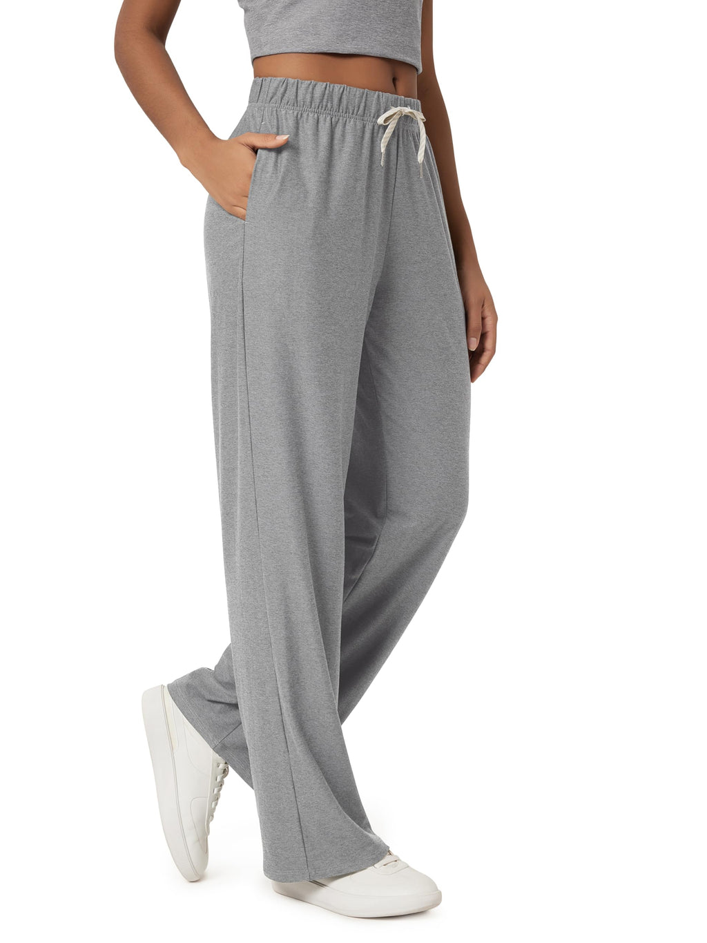 ODODOS Women's Straight Leg Pants Ultra Soft odSTRATUM Tech Relaxed Casual Pajama Lounge Pants with Pockets-27/29/31 Inseam Jansha Store