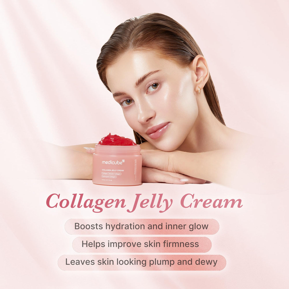 medicube Jelly Cream with Collagen & Niacinamide, 3.71 fl.oz Jansha Store