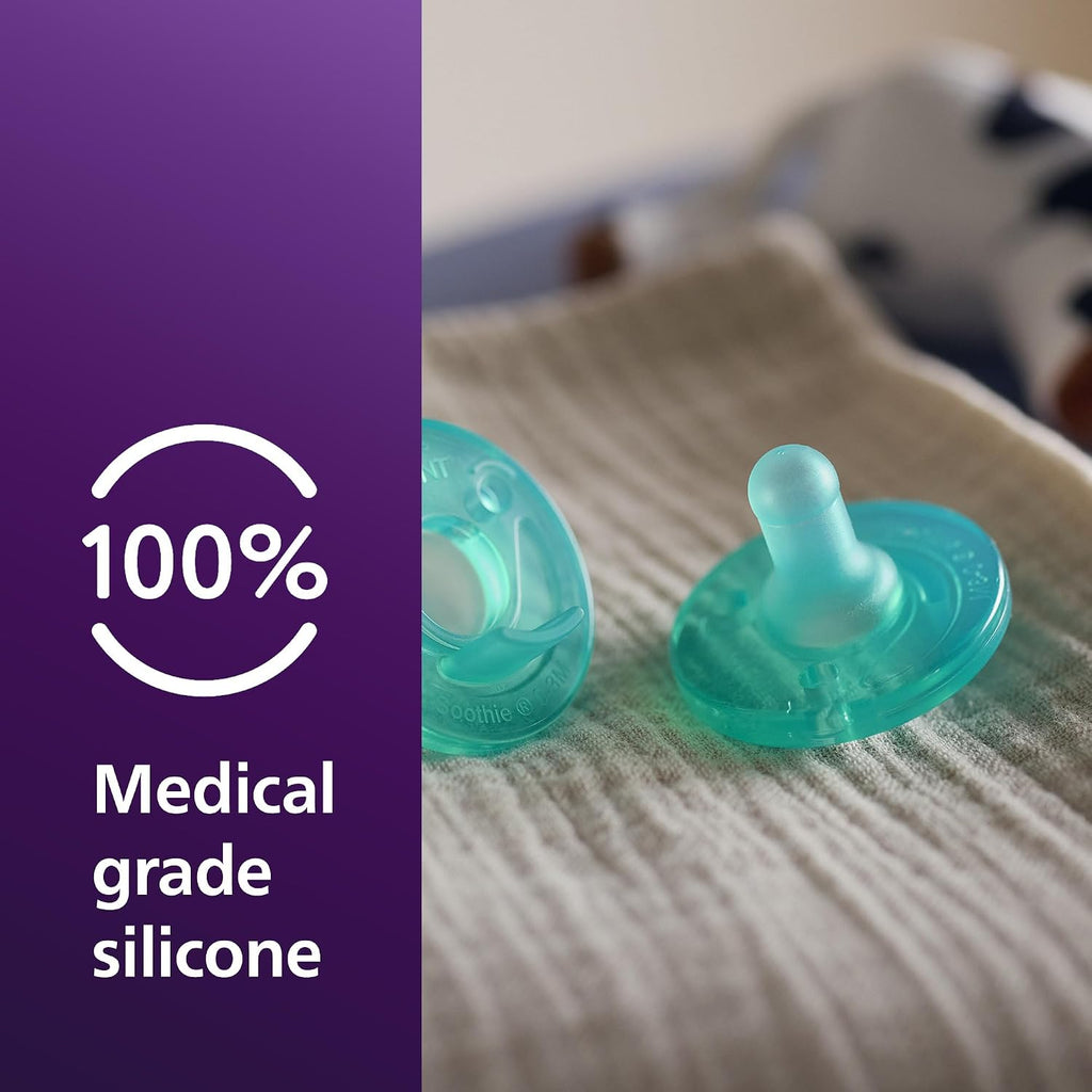 Philips Avent Soothie Baby Pacifier for 0-3 Months, BPA-Free, 4-Pack, Green Jansha Store