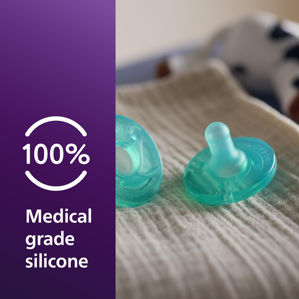 Philips Avent Soothie Baby Pacifier for 0-3 Months, BPA-Free, 4-Pack, Green Jansha Store
