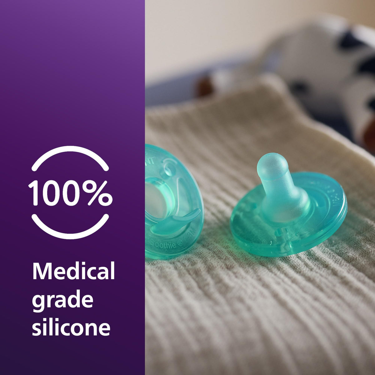 Philips Avent Soothie Baby Pacifier for 0-3 Months, BPA-Free, 4-Pack, Green Jansha Store
