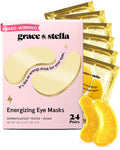 grace & stella Award Winning Eye Patches for Puffy Eyes - Birthday Gifts for Women - Under Eye Mask for Dark Circles and Undereye Bags - Gifts for Mom - Vegan Cruelty-Free Self Care (24 Pairs, Gold) Jansha Store