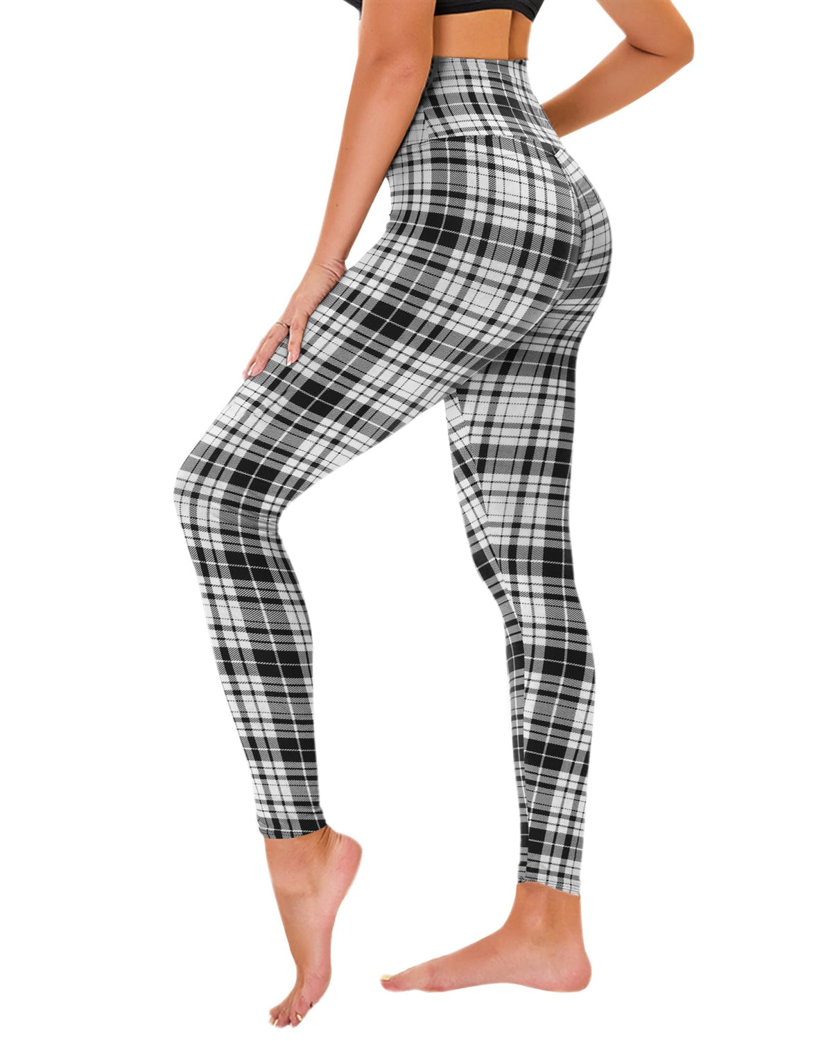 TNNZEET High Waisted Leggings for Women - No See Through Tummy Control Cycling Workout Yoga Pants with Pockets Reg & Plus Jansha Store