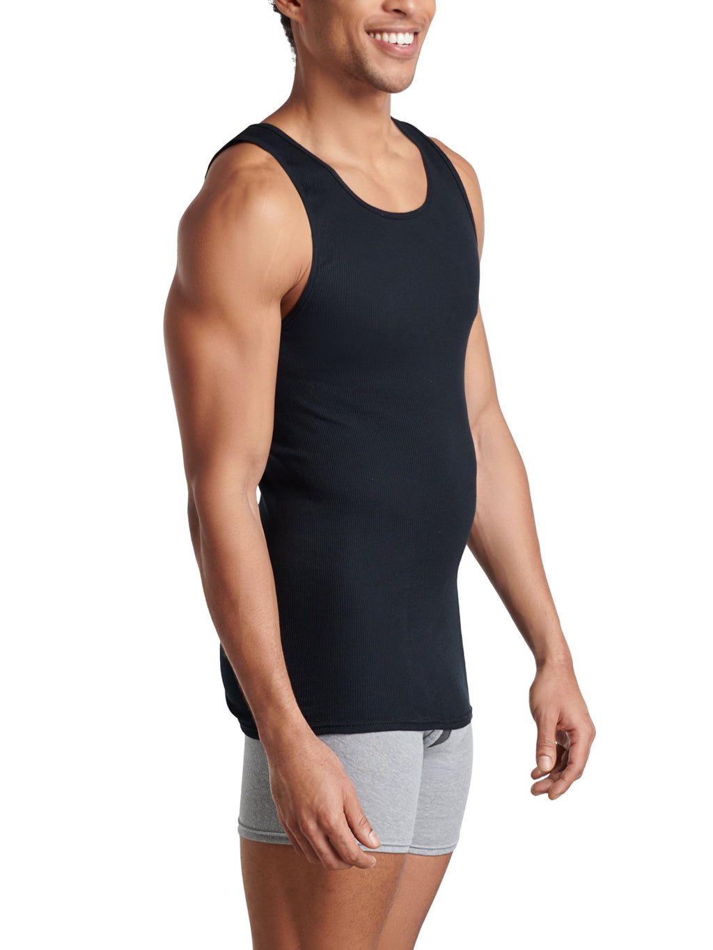Fruit of the Loom Men's Sleeveless Tag Free Moisture Wicking Tank A-Shirt Jansha Store