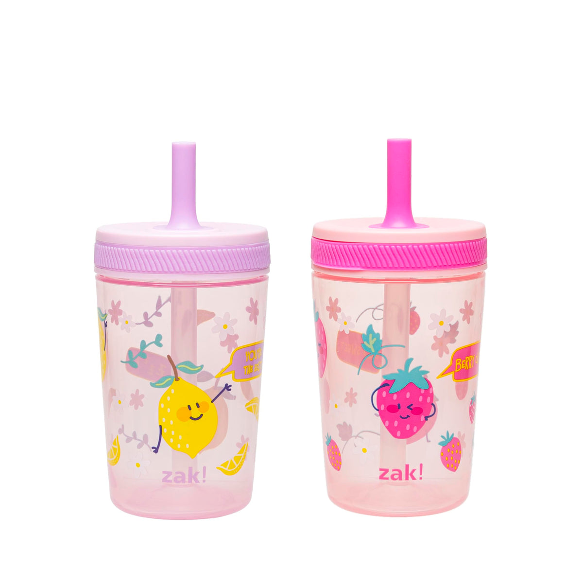 Zak Designs Blippi Kelso Toddler Cups For Travel or At Home, 2-Count Durable Plastic Sippy Cups With Leak-Proof Design is Perfect For Kids (Blippi), 15 Ounces (Pack of 12) Jansha Store
