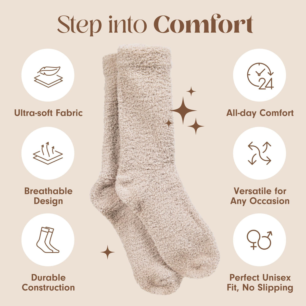 Unboxme Gifts Warm & Cozy Ultra-Luxe Cloud Fuzzy Socks, Gifts for Women Jansha Store