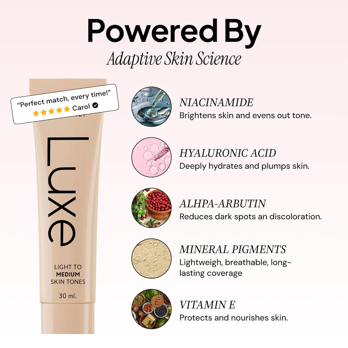 Luxe Color Changing Foundation – Medium Jansha Store