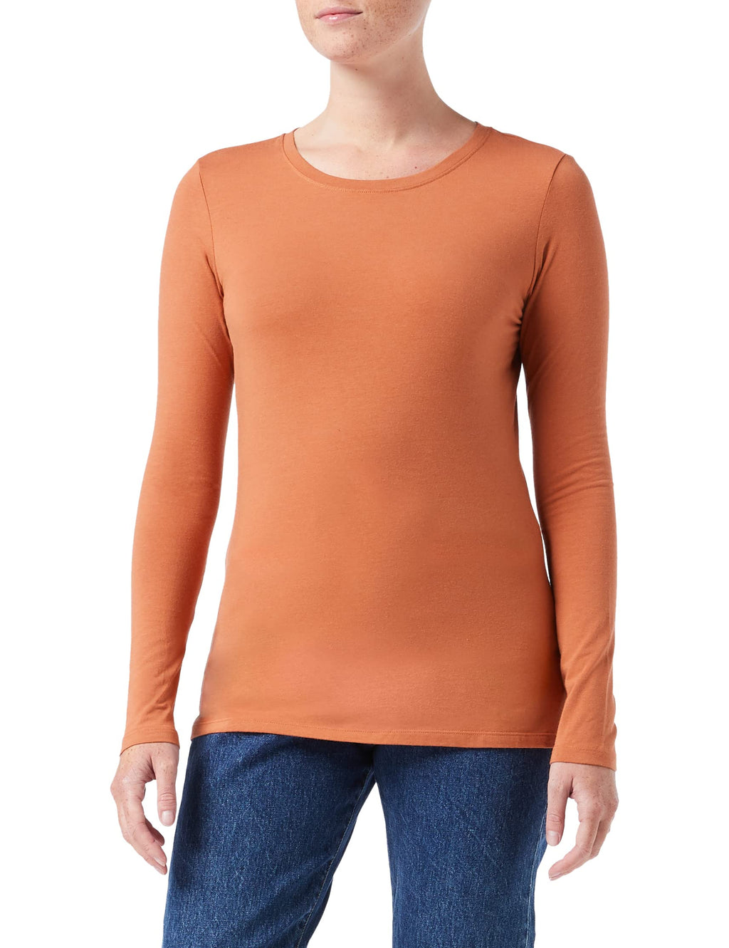 Amazon Essentials Women's Regular-Fit Long-Sleeve Crewneck T-Shirt Jansha Store