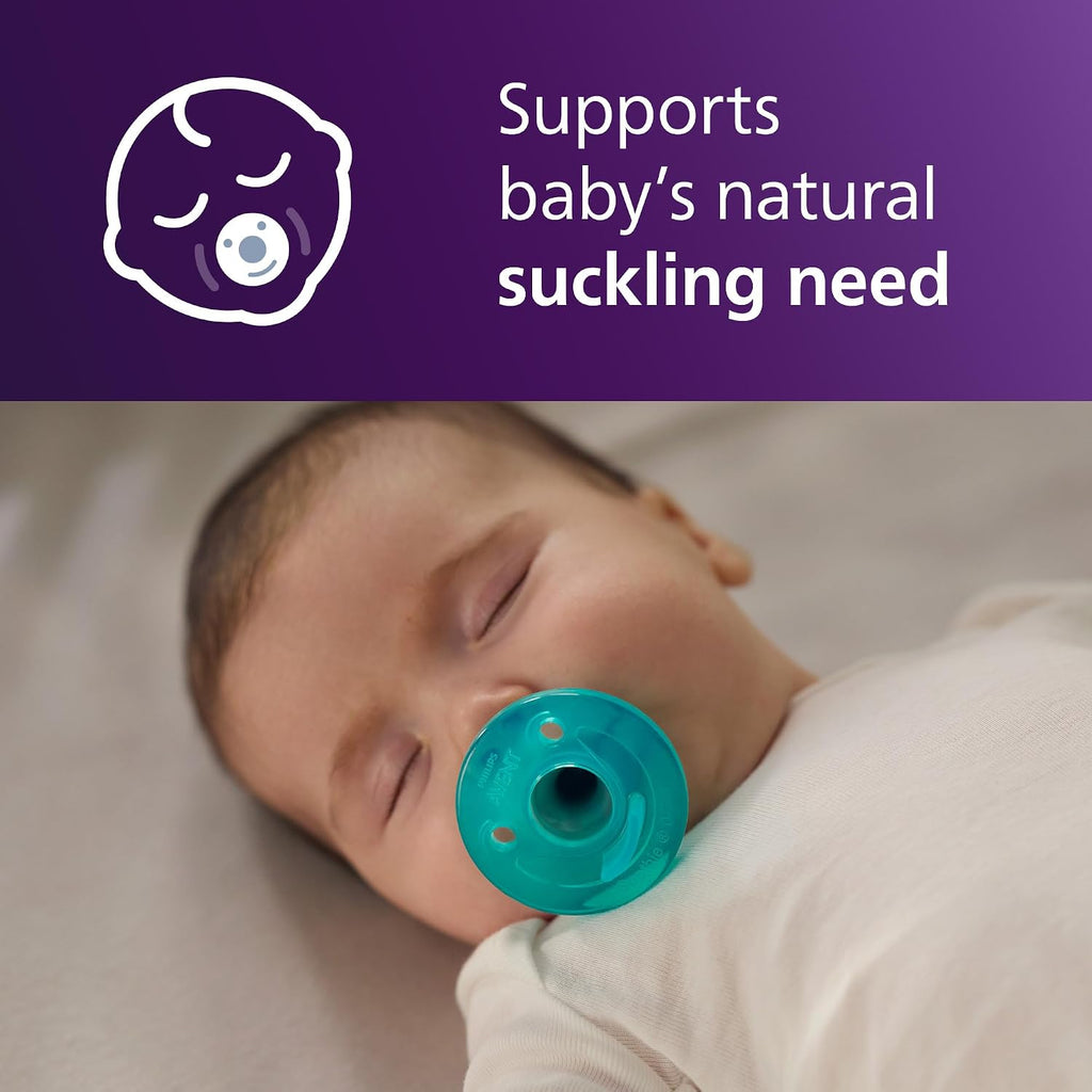 Philips Avent Soothie Baby Pacifier for 0-3 Months, BPA-Free, 4-Pack, Green Jansha Store