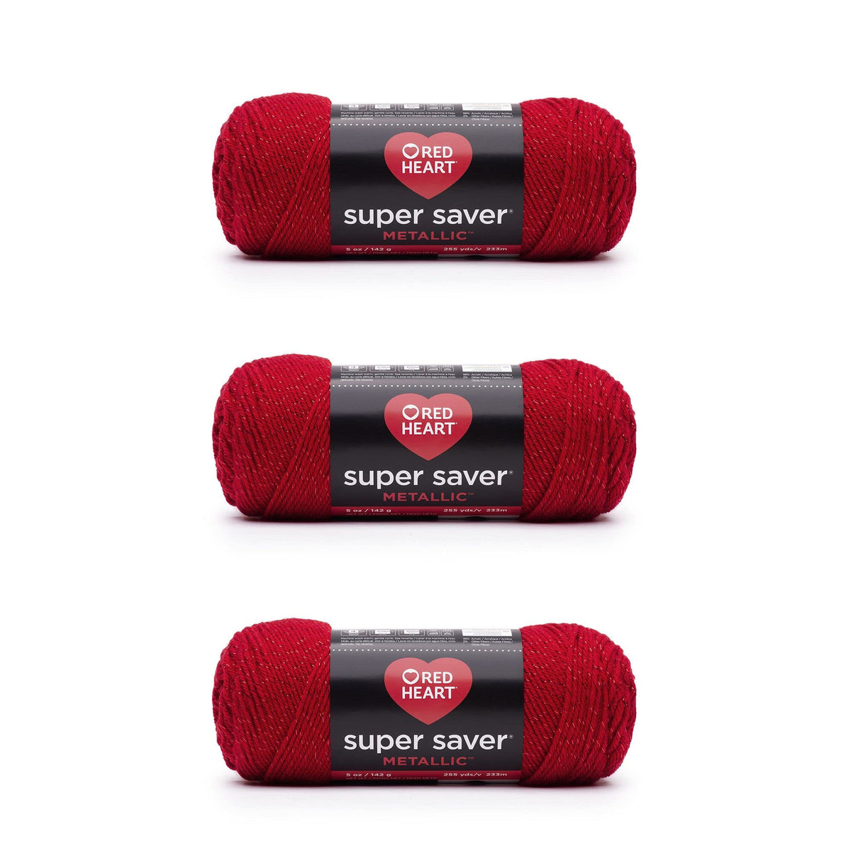Red Heart Super Saver Yarn for Crocheting & Knitting, Cherry Red, Single Jansha Store