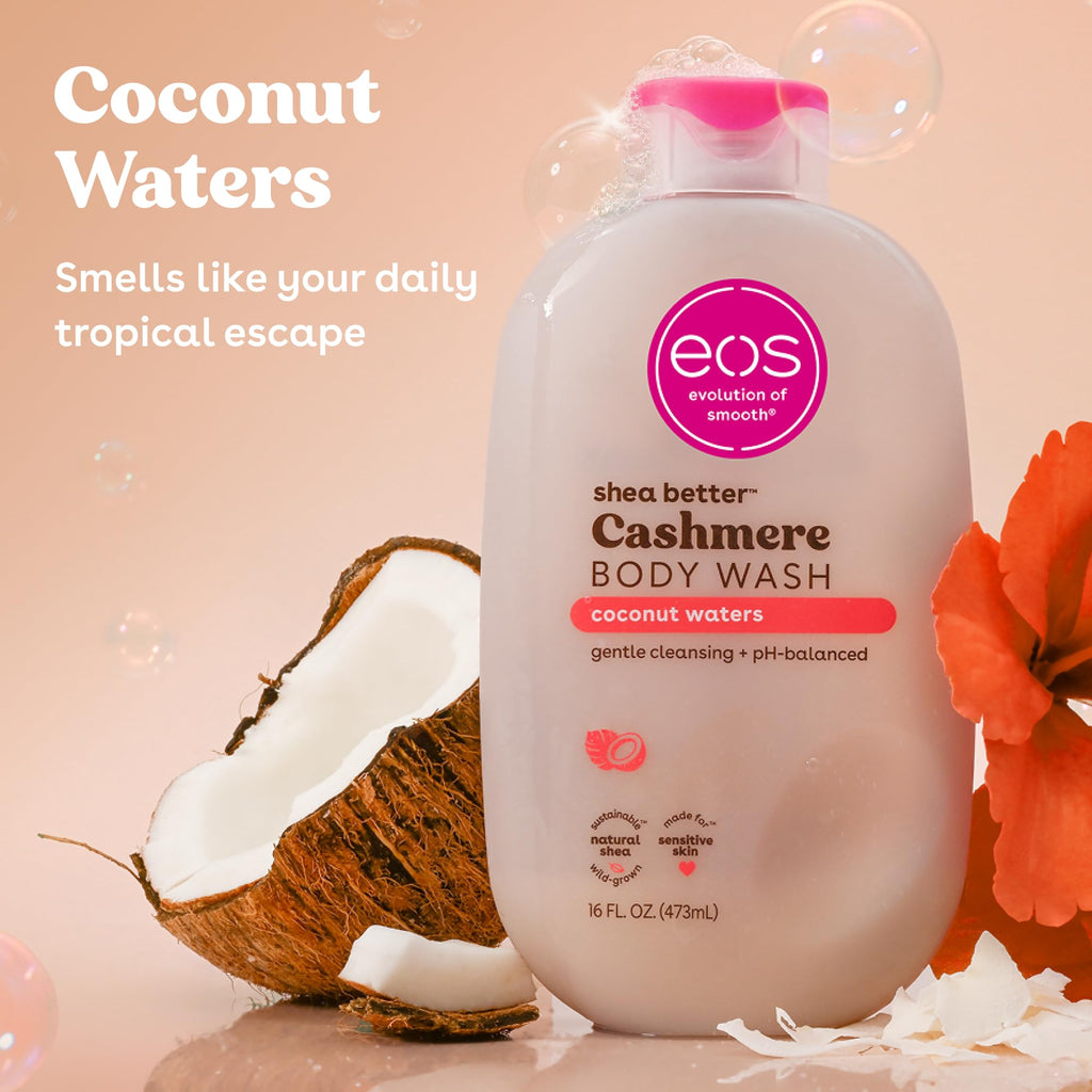 eos Cashmere Body Wash- Vanilla Cashmere, Creamy Gel with Shea Butter, 16 fl oz Jansha Store