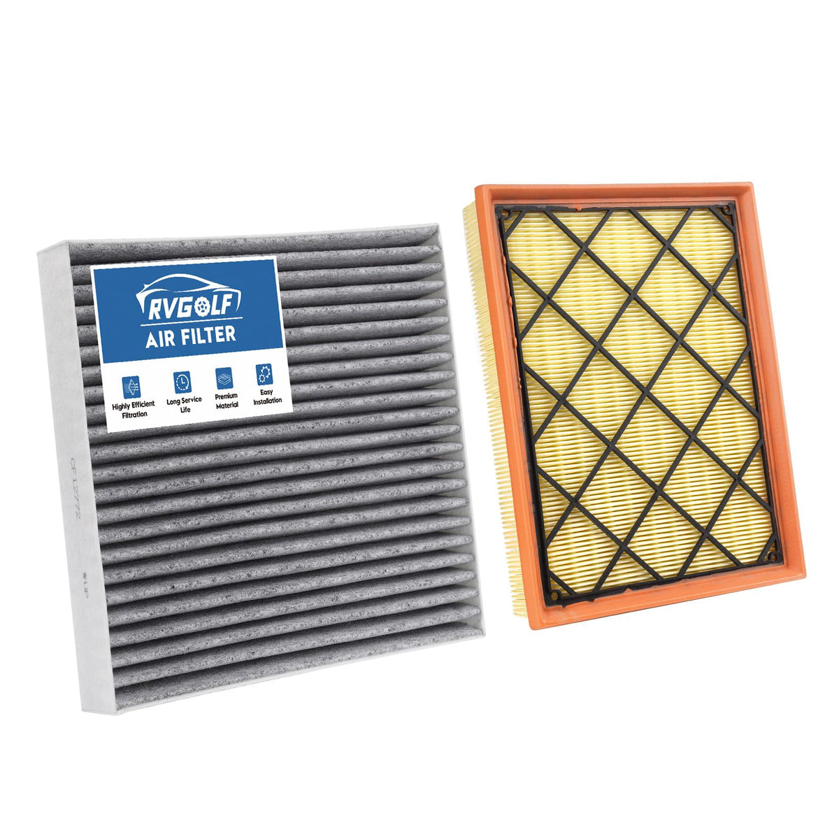 Not for Hybrid, Engine+Cabin Air Filter Fit 2015-2019 Sonata 2.4L (Gas) Jansha Store