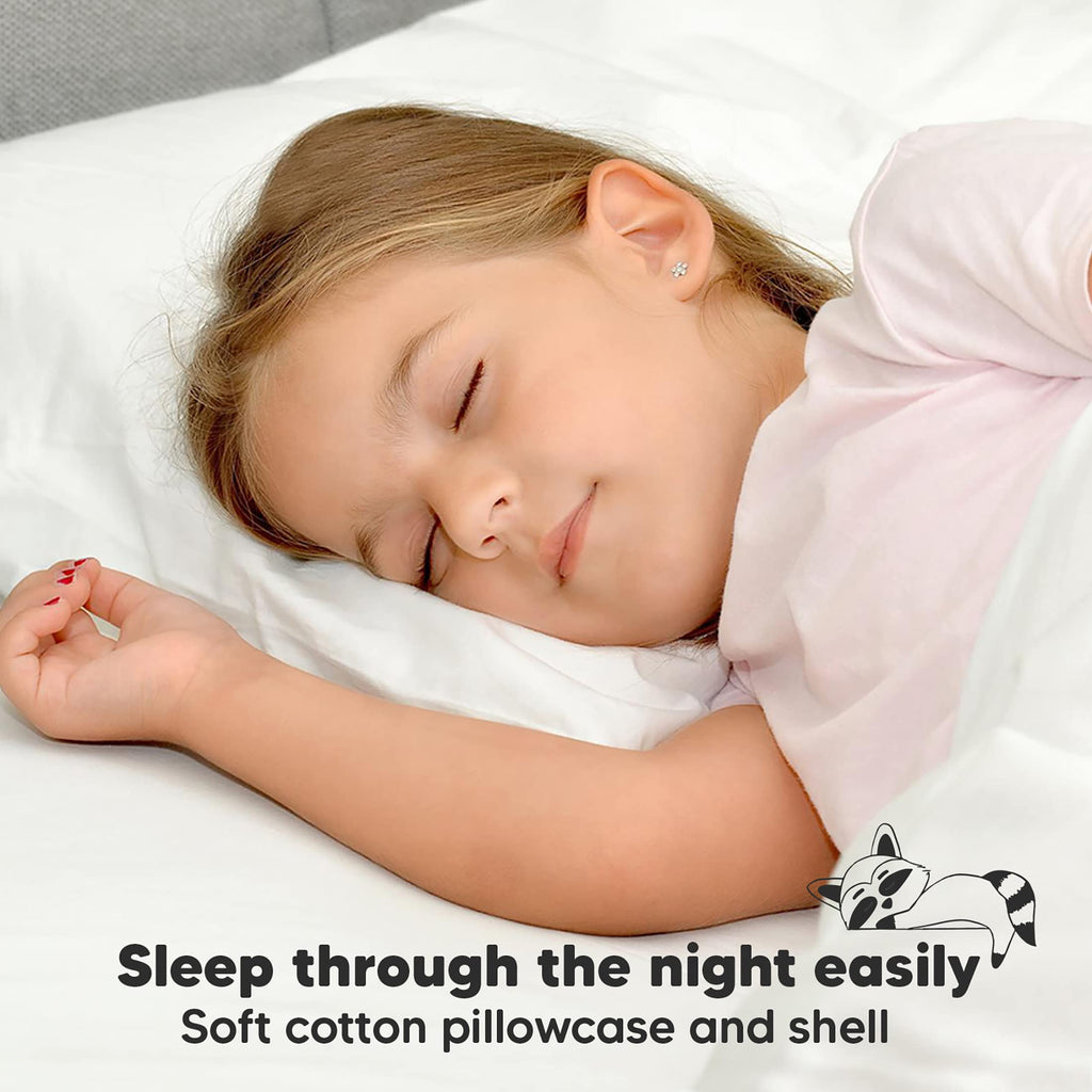 Toddler Pillow with Pillowcase, 13x18 My Little Dreamy Pillow (Flora Vale) Jansha Store