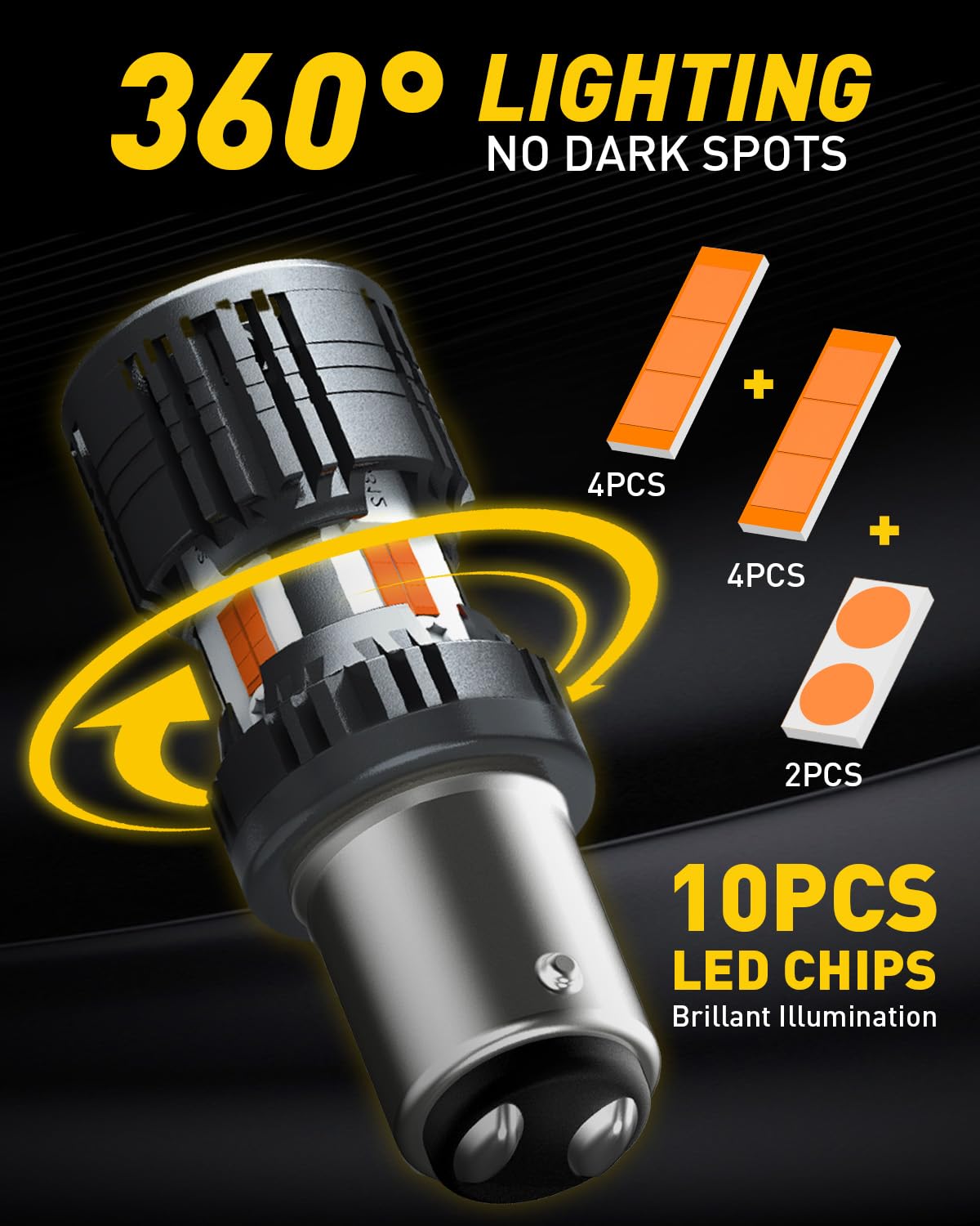 AUXITO 912 921 LED Bulb for Backup Light Reverse Lights High Power 2835 15-SMD Chipsets Error Free T15 906 922 W16W Bulbs, 6000K White, Automotive Light Bulbs (Upgraded, Pack of 2) Jansha Store