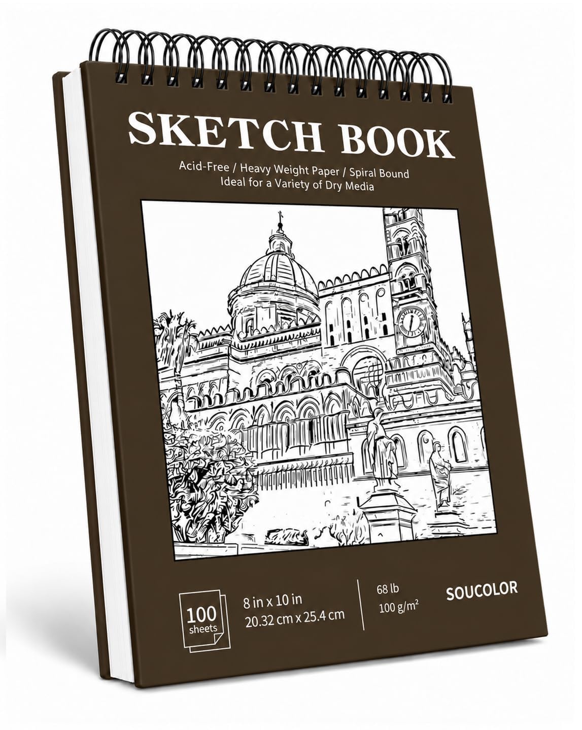 Soucolor Sketch Book 9" x 12", 100 Sheets Kids Art Sketchbook Drawing Pad Jansha Store