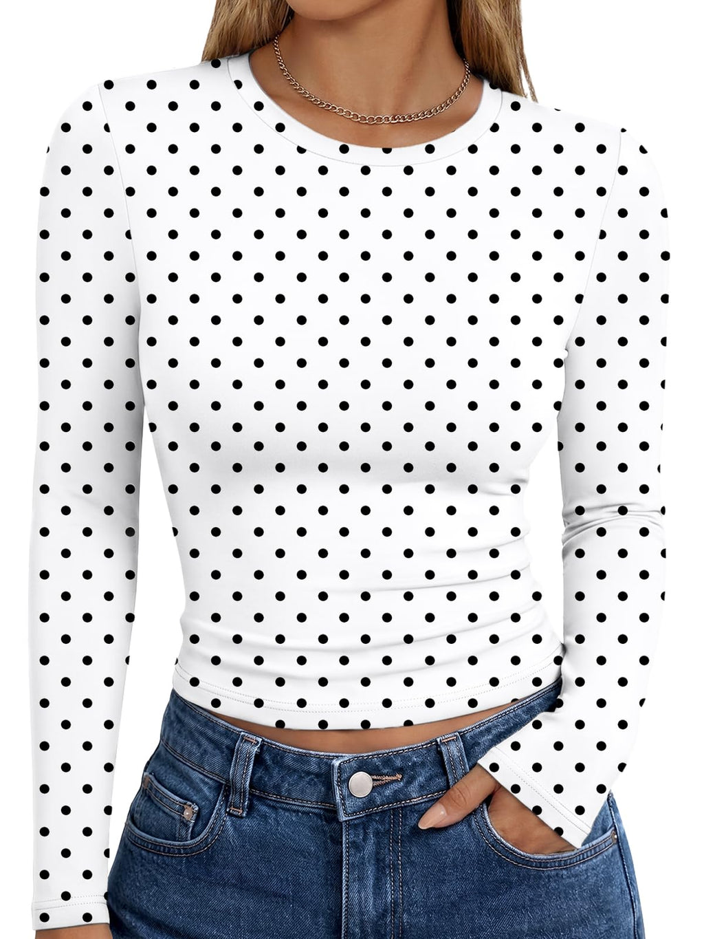 Trendy Queen Womens Long Sleeve T Shirts Fall Fashion Basic Y2K Tops 2026 Jansha Store