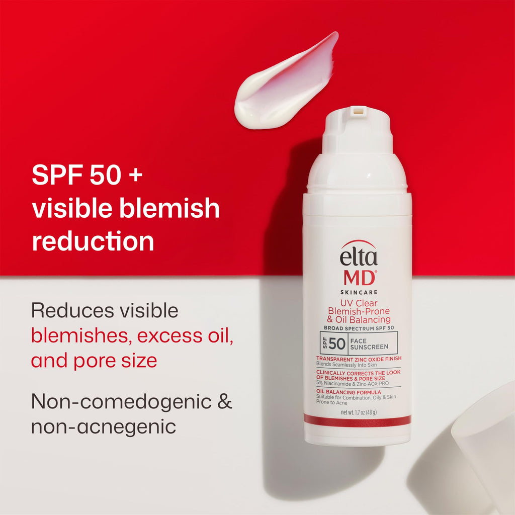 EltaMD UV Clear Face Sunscreen with Zinc Oxide, Oil-Free, SPF 46 and SPF 50 Jansha Store