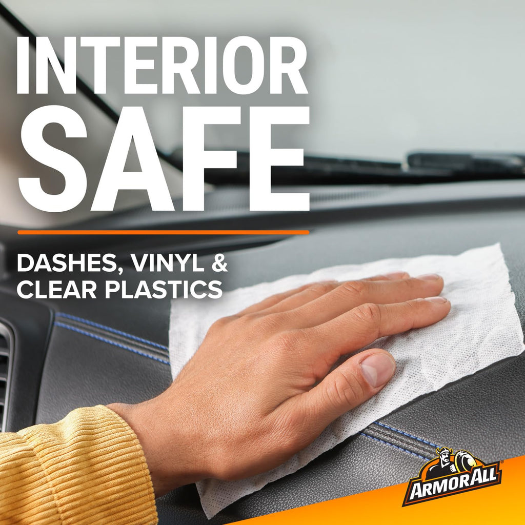 Armor All Car Cleaning Wipes, 90 Ct - Interior, Protectant & Glass Wipes Jansha Store