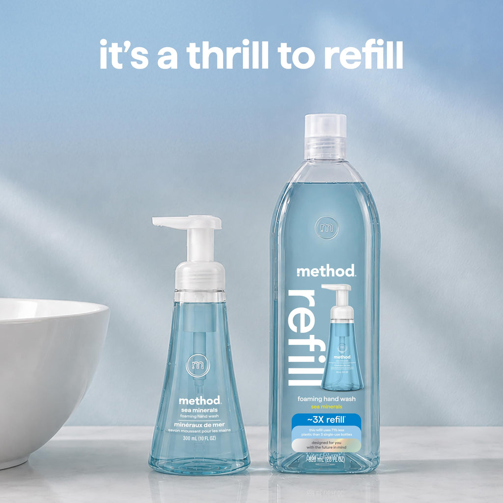method Foaming Hand Wash, Waterfall, 10 fl oz, 3 pack Jansha Store