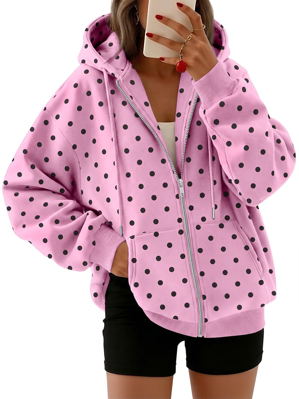 Trendy Queen Womens Oversized Zip Up Hoodies Y2K Fall Sweatshirts 2026 Jansha Store