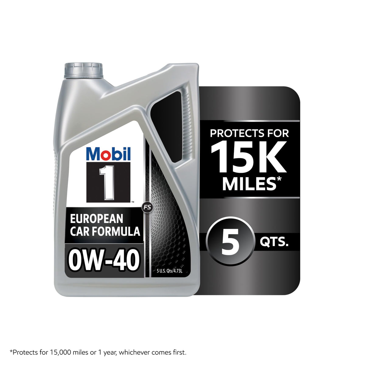 Mobil 1 Advanced Fuel Economy Full Synthetic Motor Oil 0W-20, 5 Quart Jansha Store