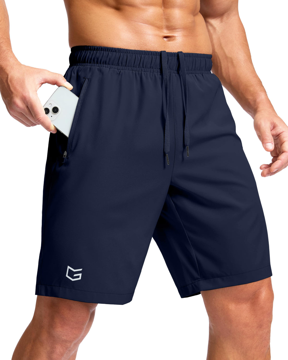 G Gradual Men's Athletic Running Shorts with 2 Zipper Pockets 7"/ 5"/ 9" Jansha Store
