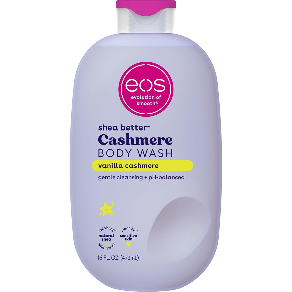 eos Cashmere Body Wash- Vanilla Cashmere, Creamy Gel with Shea Butter, 16 fl oz Jansha Store