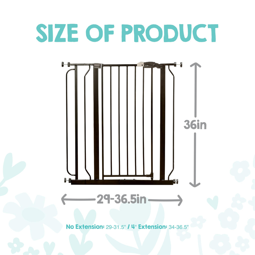 Regalo Safety 29"-38.5" Easy Step Baby Gate, Bottom of Stairs & Doorways Jansha Store