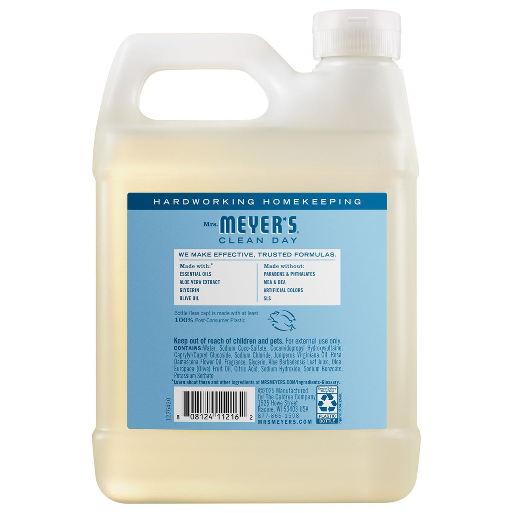 MRS. MEYER'S CLEAN DAY Hand Soap Refill, Lemon Verbena Scent, 33 Fl Oz Bottle Jansha Store