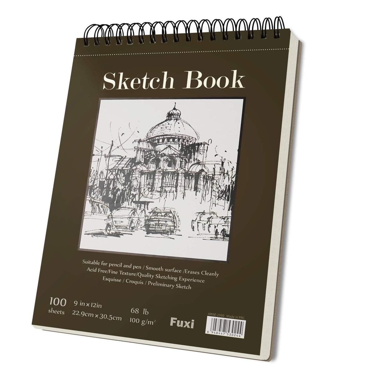 Fuxi Coloring Book & Sketchbook Set, 2-Pack, 9 x 12 in Jansha Store
