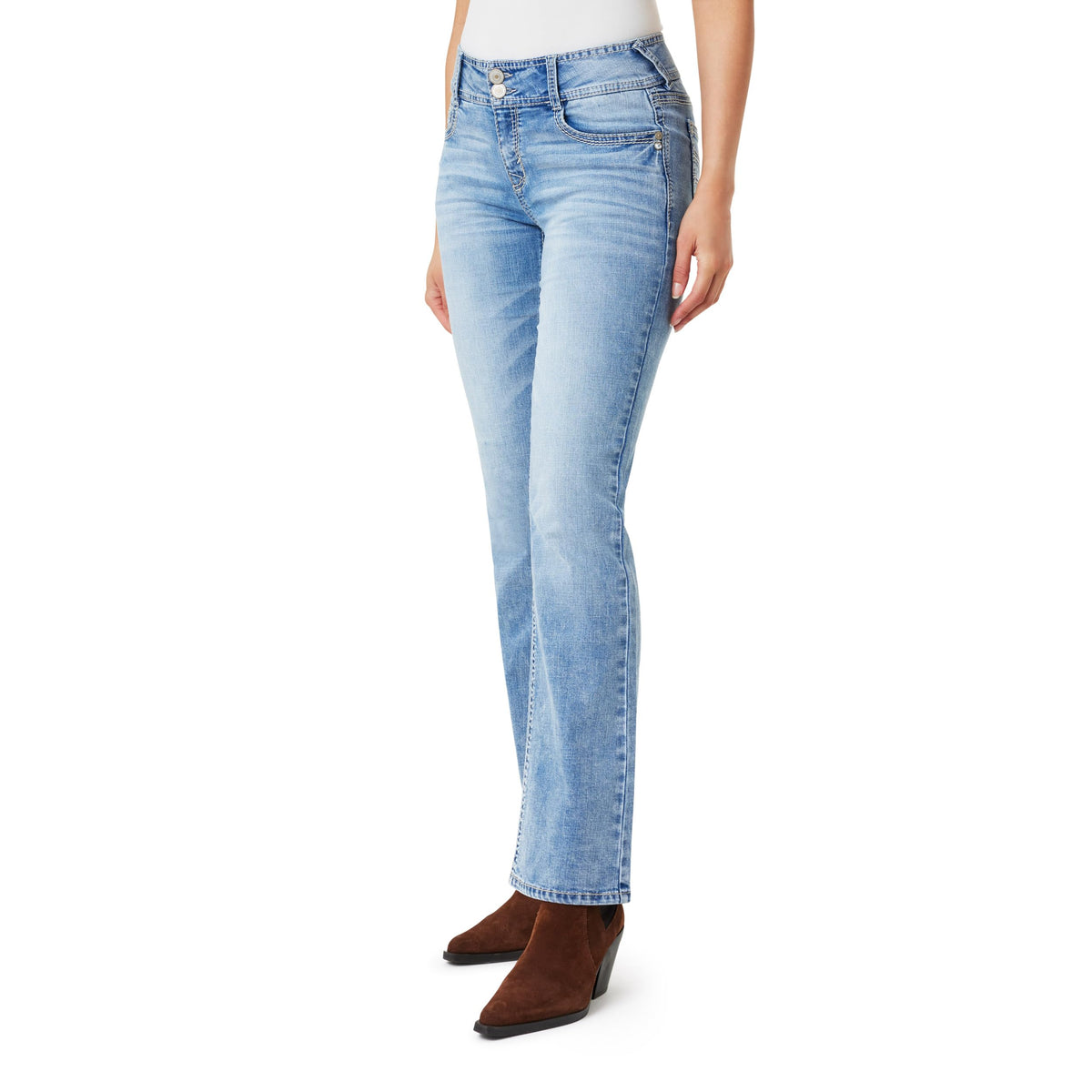 WallFlower Luscious Curvy Bootcut Jeans for Women, Sizes 0-24 Jansha Store