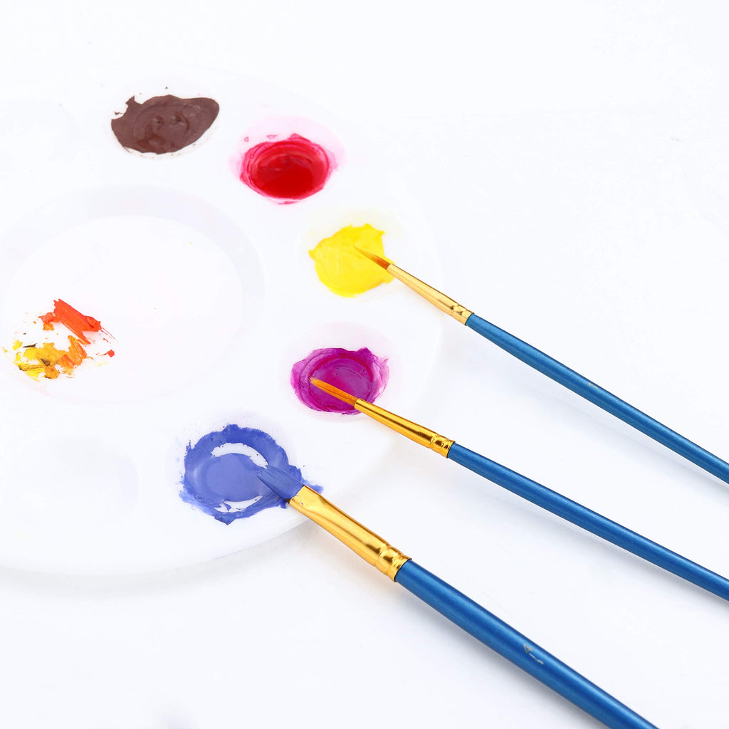AROIC 10 Pcs Paint Brushes, Acrylic Oil Watercolor Painting Brush Set Jansha Store