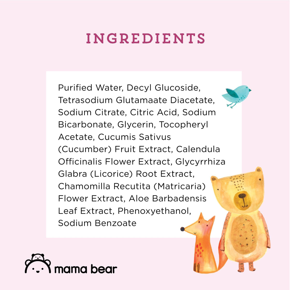 Amazon Brand - Mama Bear 99% Water Baby Wipes, Hypoallergenic, Fragrance Free,72 Count (Pack of 6) Jansha Store