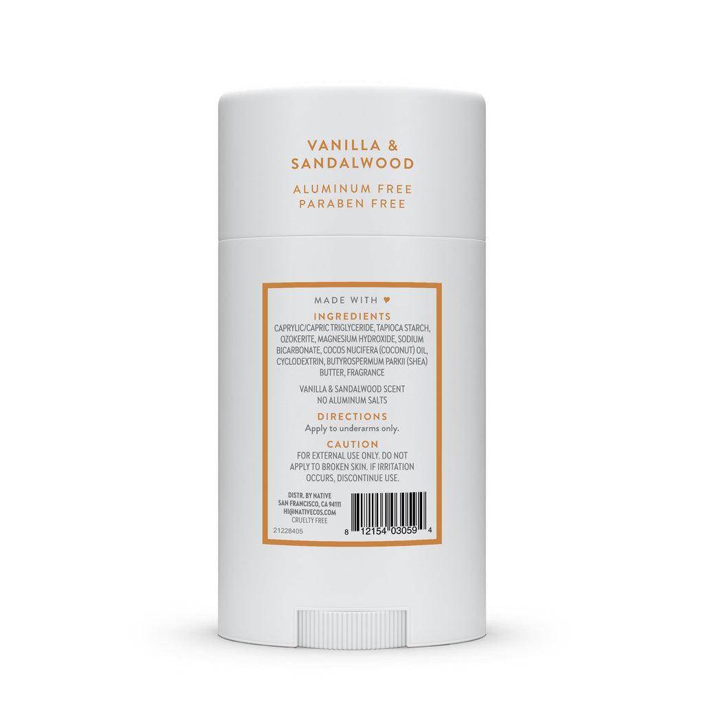 Native Deodorant Contains Naturally Derived Ingredients, 72 Hour Odor Control, Deodorant for Women and Men, Aluminum Free, Coconut & Vanilla 2.65oz Jansha Store