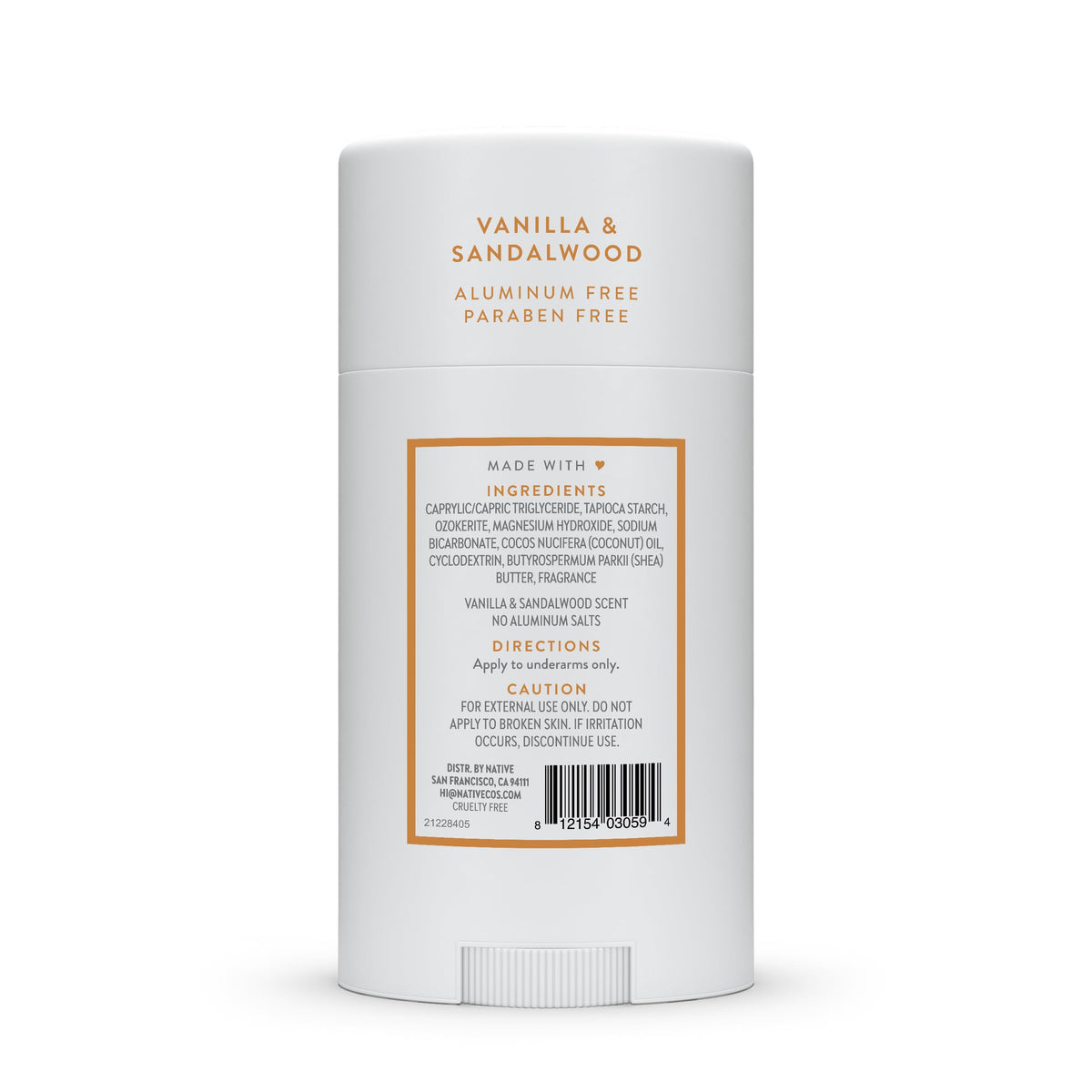 Native Deodorant Contains Naturally Derived Ingredients, 72 Hour Odor Control, Deodorant for Women and Men, Aluminum Free, Coconut & Vanilla 2.65oz Jansha Store