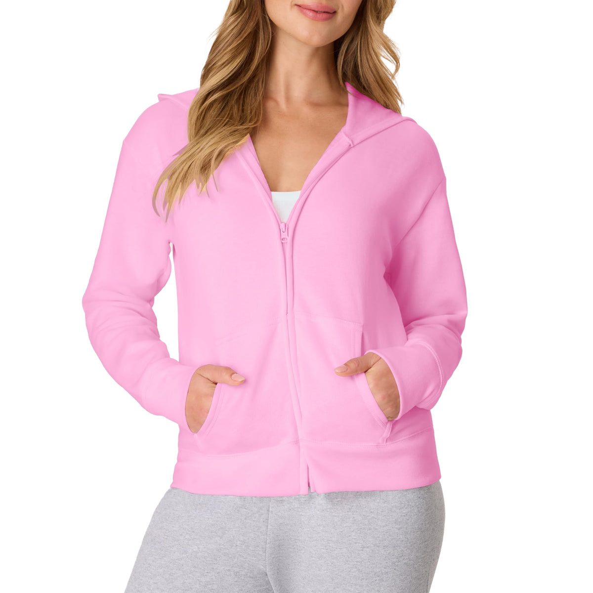 Hanes Women's EcoSmart Fleece Sweatshirt for Women, Soft Midweight - Full-Zip Hoodie, Sweatshirt, or 1/4 Zip Jansha Store