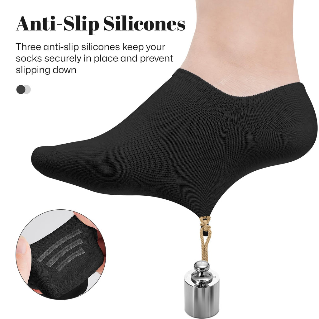 wernies No Show Socks Women Low Cut Ankle Socks Non Slip 4/8 Pairs Jansha Store