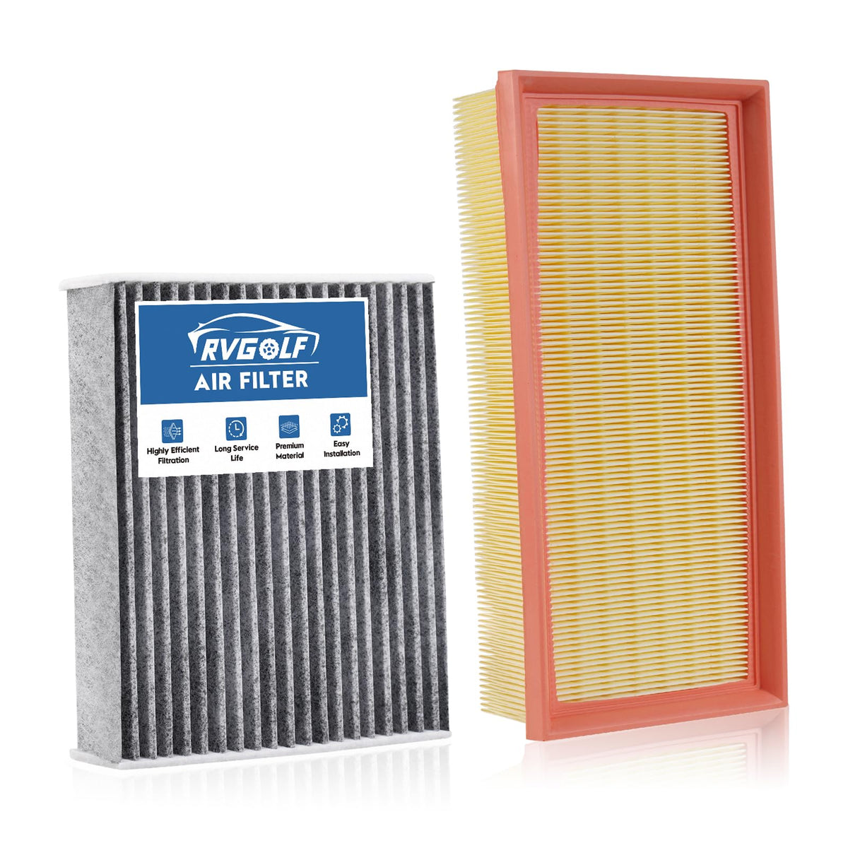 Not for Hybrid, Engine+Cabin Air Filter Fit 2015-2019 Sonata 2.4L (Gas) Jansha Store