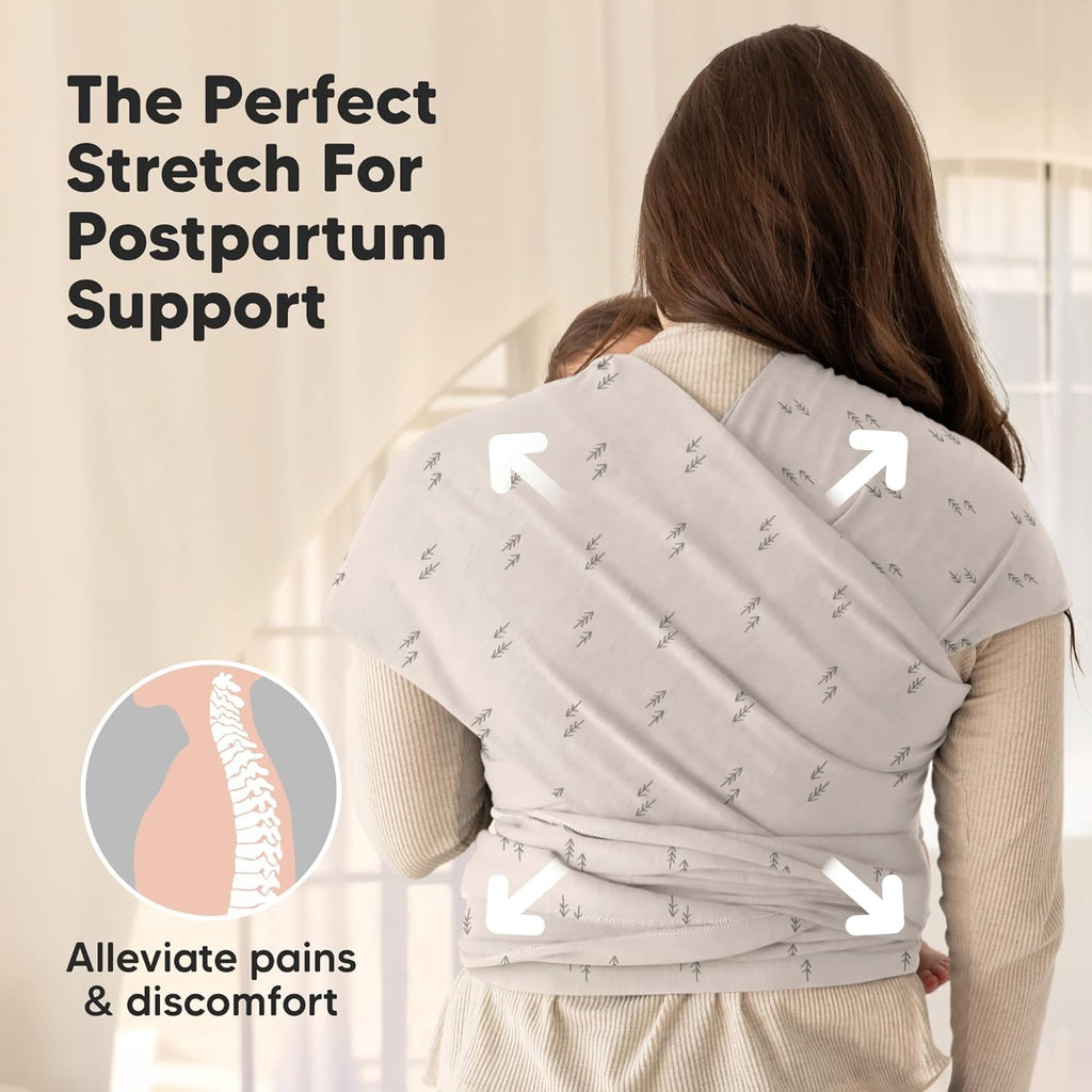 KeaBabies Baby Wrap Carrier, All in 1 Original Baby Carrier, Trendy Black Jansha Store